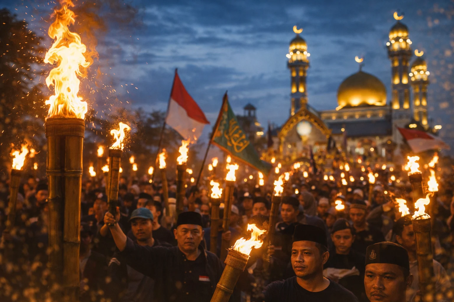 festival pawai obor di kalimantan barat simbol budaya dan kebersamaan