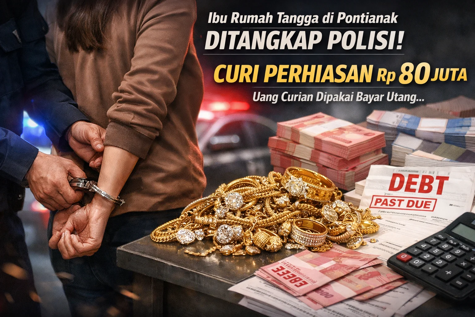 Polisi amankan IRT pelaku pencurian perhiasan Rp80 juta di Pontianak