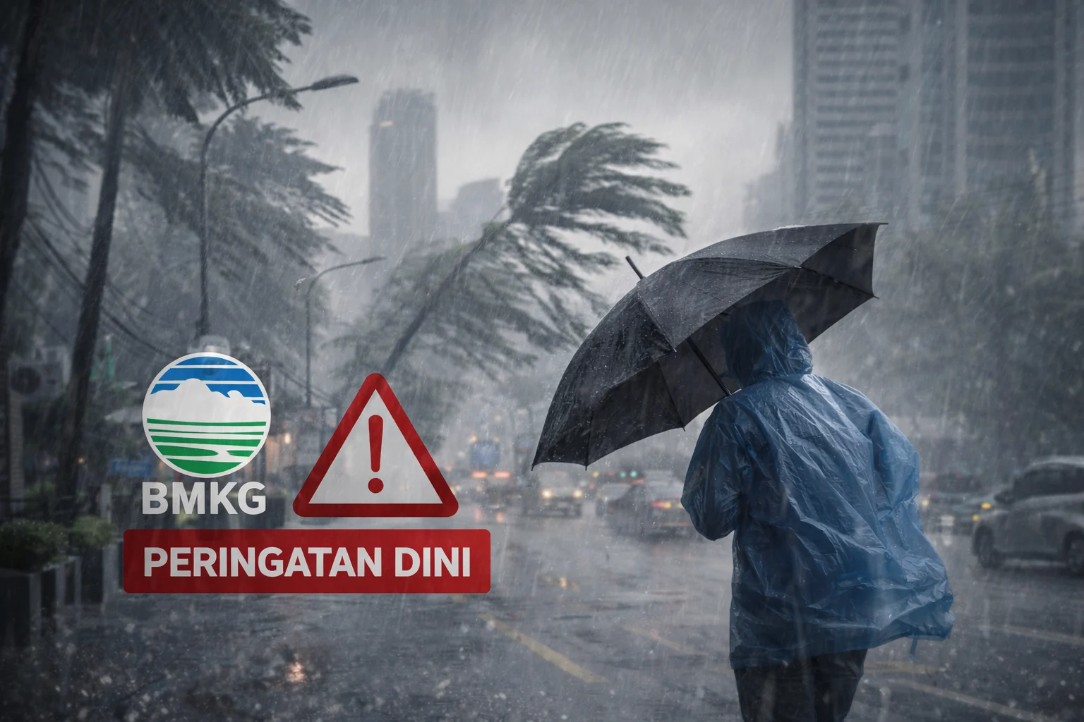 BMKG rilis peringatan dini hujan lebat dan angin kencang di 9 provinsi