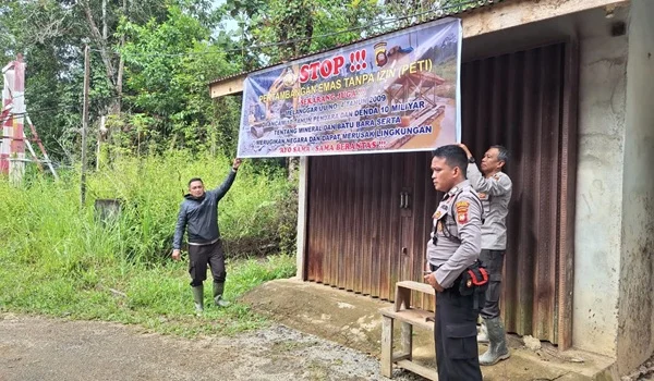 polisi cek dugaan PETI di Sekadau Hulu dan amankan peralatan ilegal
