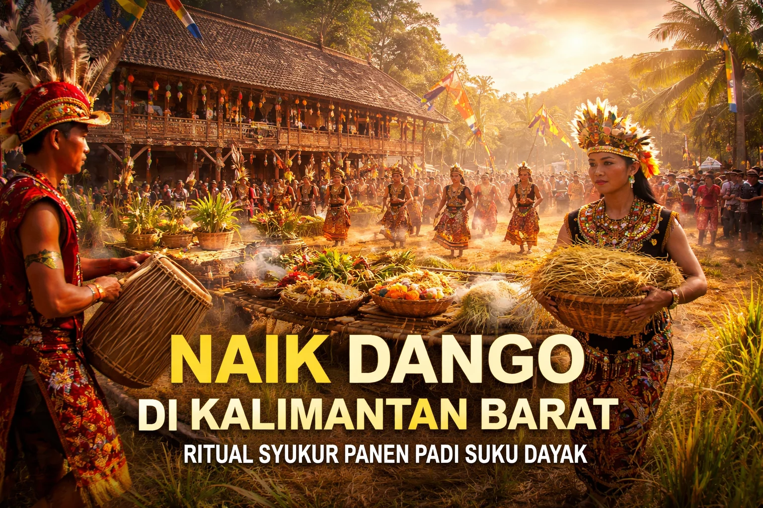 ritual Naik Dango Kalimantan Barat oleh suku Dayak