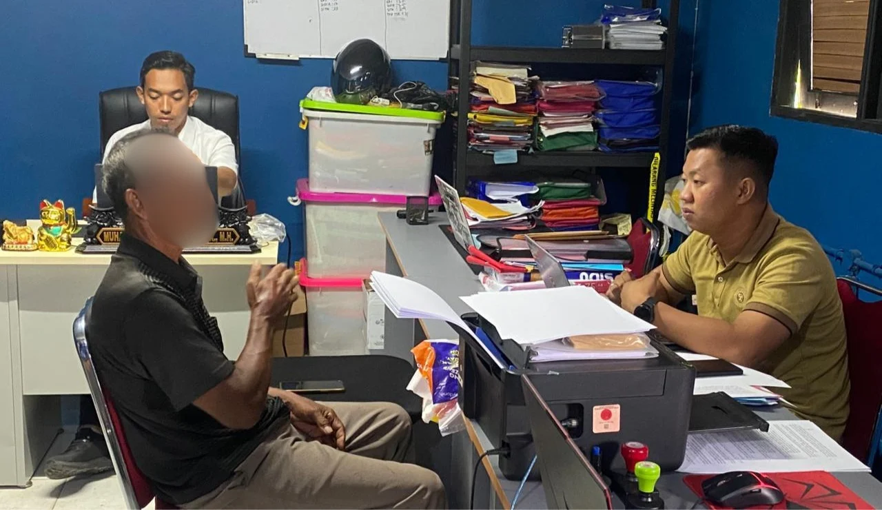 pelaku pembakaran lahan diamankan polisi di kubu raya