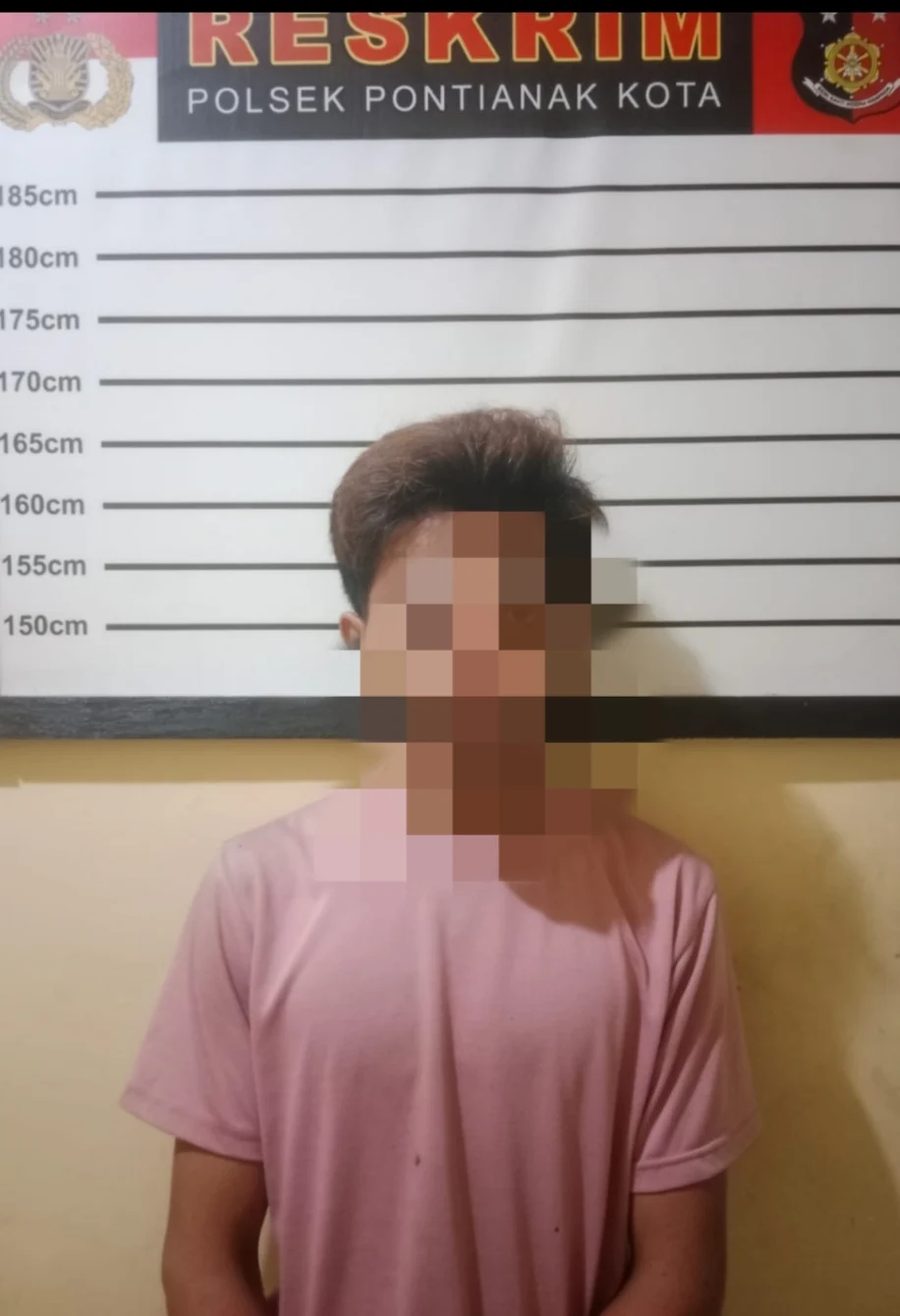 Polisi mengamankan pelaku curanmor di Pontianak Kota beserta motor Yamaha Mio M3