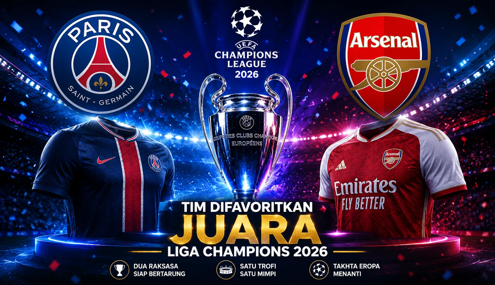 andrea pirlo memberikan prediksi final liga champions, pemain psg merayakan kemenangan, pertandingan arsenal vs psg di liga champions