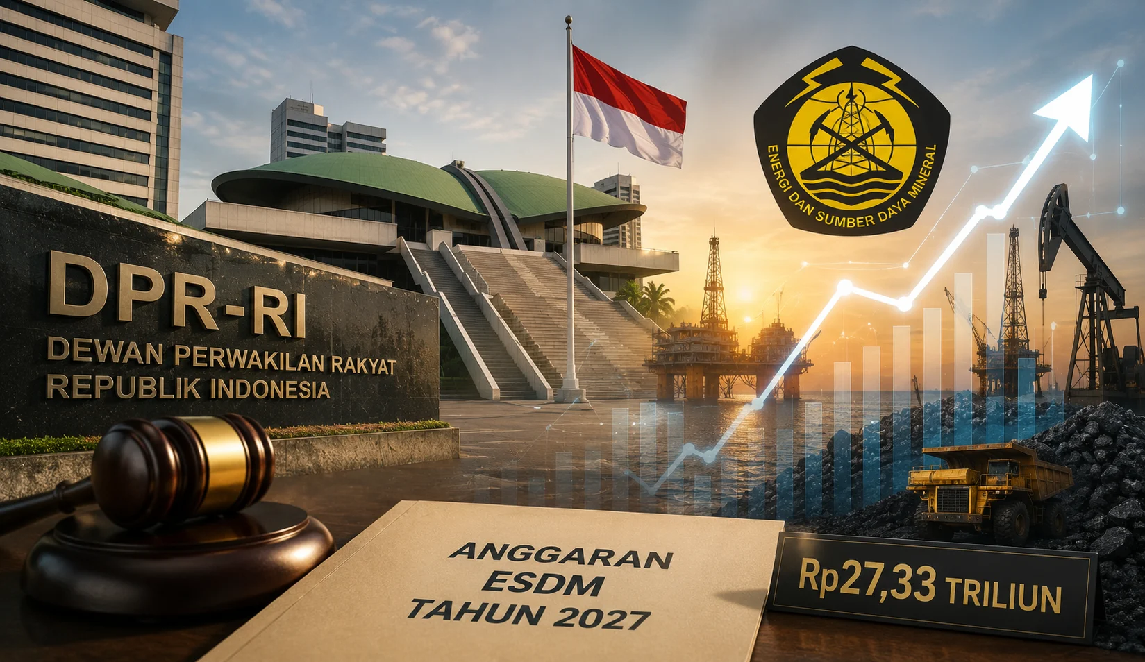 Rapat kerja DPR bersama Kementerian ESDM membahas anggaran tahun 2027.