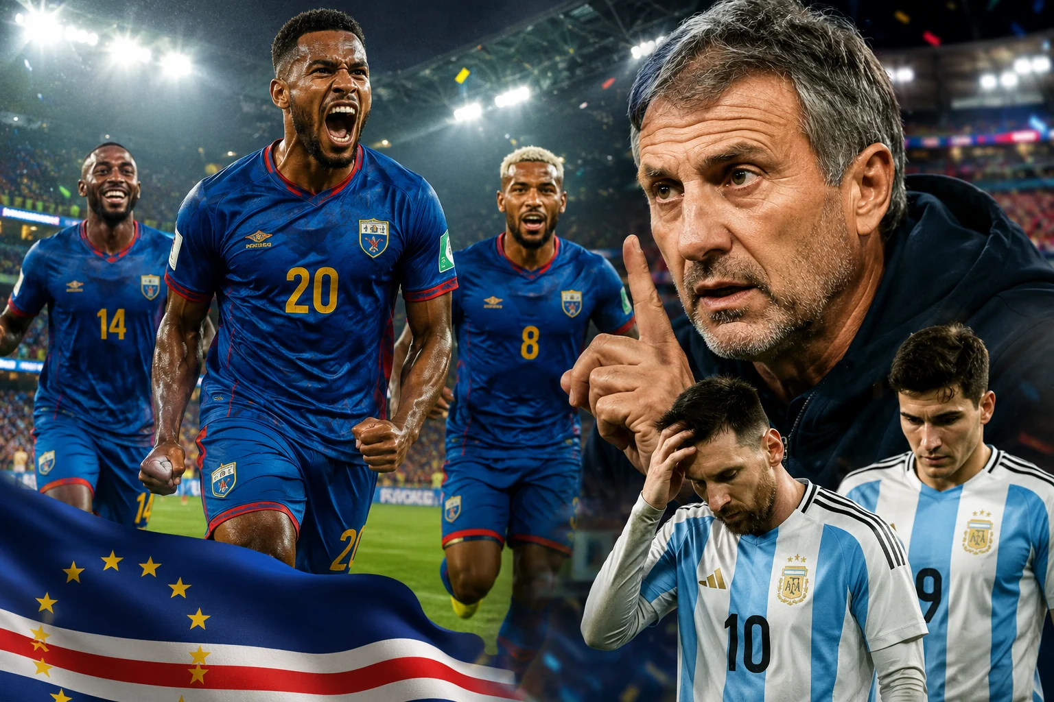Pemain Tanjung Verde tampil impresif saat menghadapi Spanyol di Piala Dunia 2026.