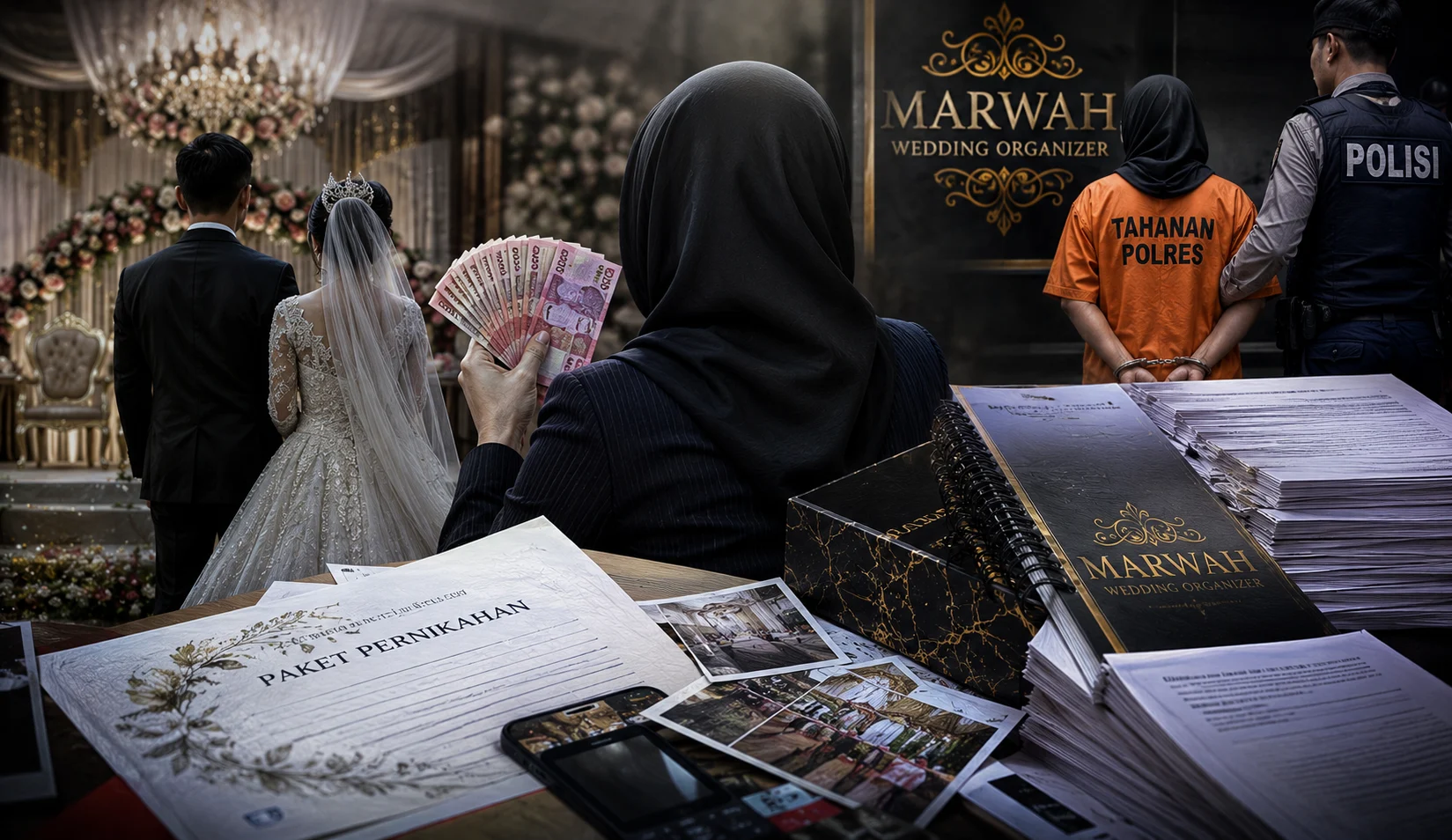 kasus penipuan massal wedding organizer (WO) Marwah