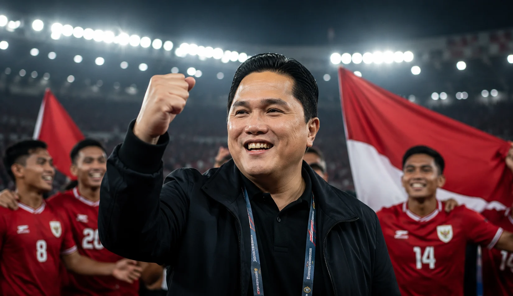 Ketua Umum PSSI Erick Thohir mengapresiasi kemenangan Timnas Indonesia atas Oman dan Mozambik