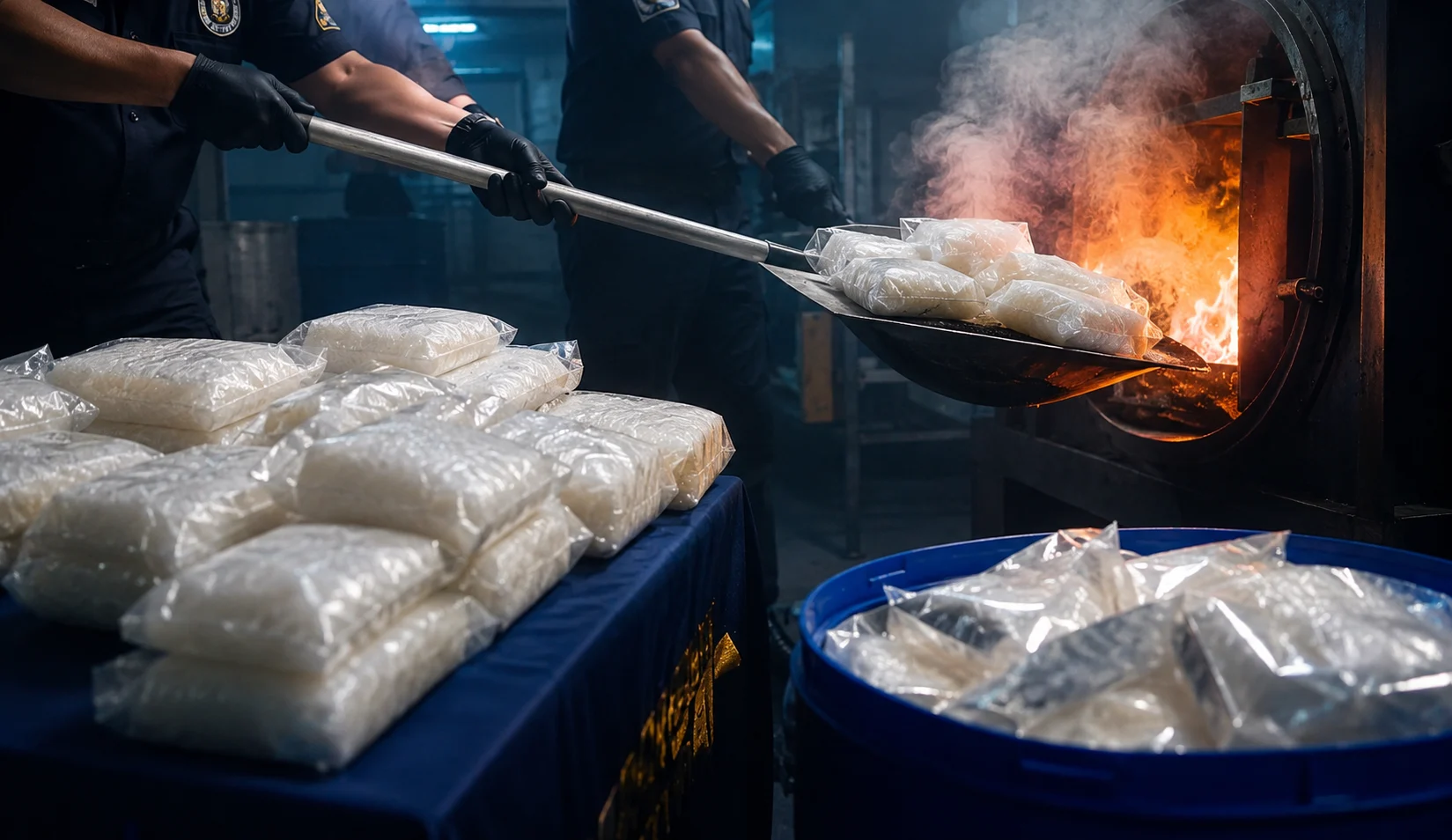 BNN memusnahkan 132 kilogram sabu hasil pengungkapan sejumlah jaringan narkotika lintas daerah.