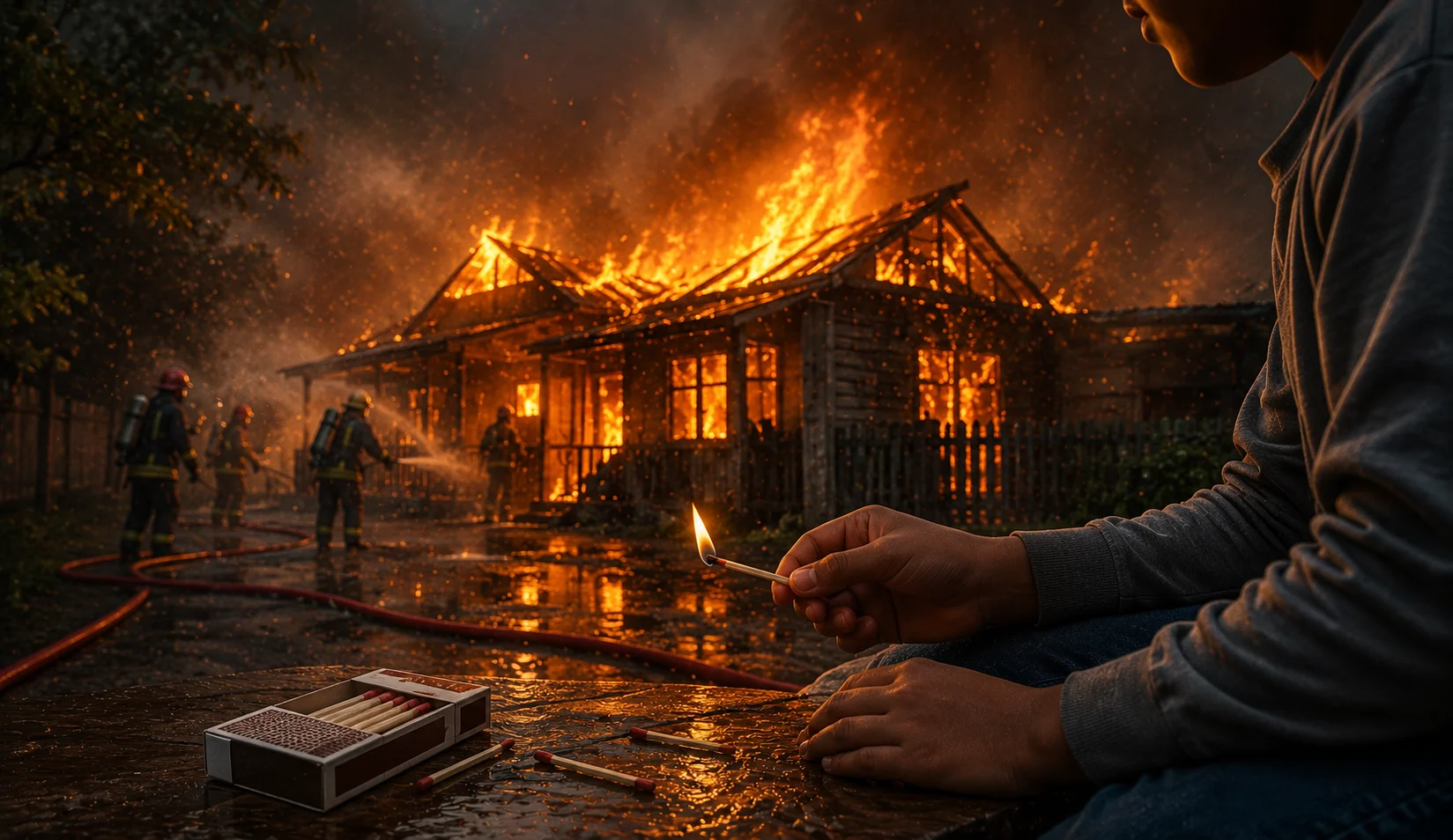 Diduga Bermain Korek Api, Rumah di Sanggau Hangus Terbakar