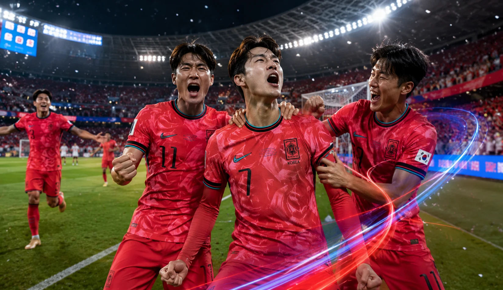 Pemain Korea Selatan merayakan kemenangan comeback atas Republik Ceko di Piala Dunia 2026