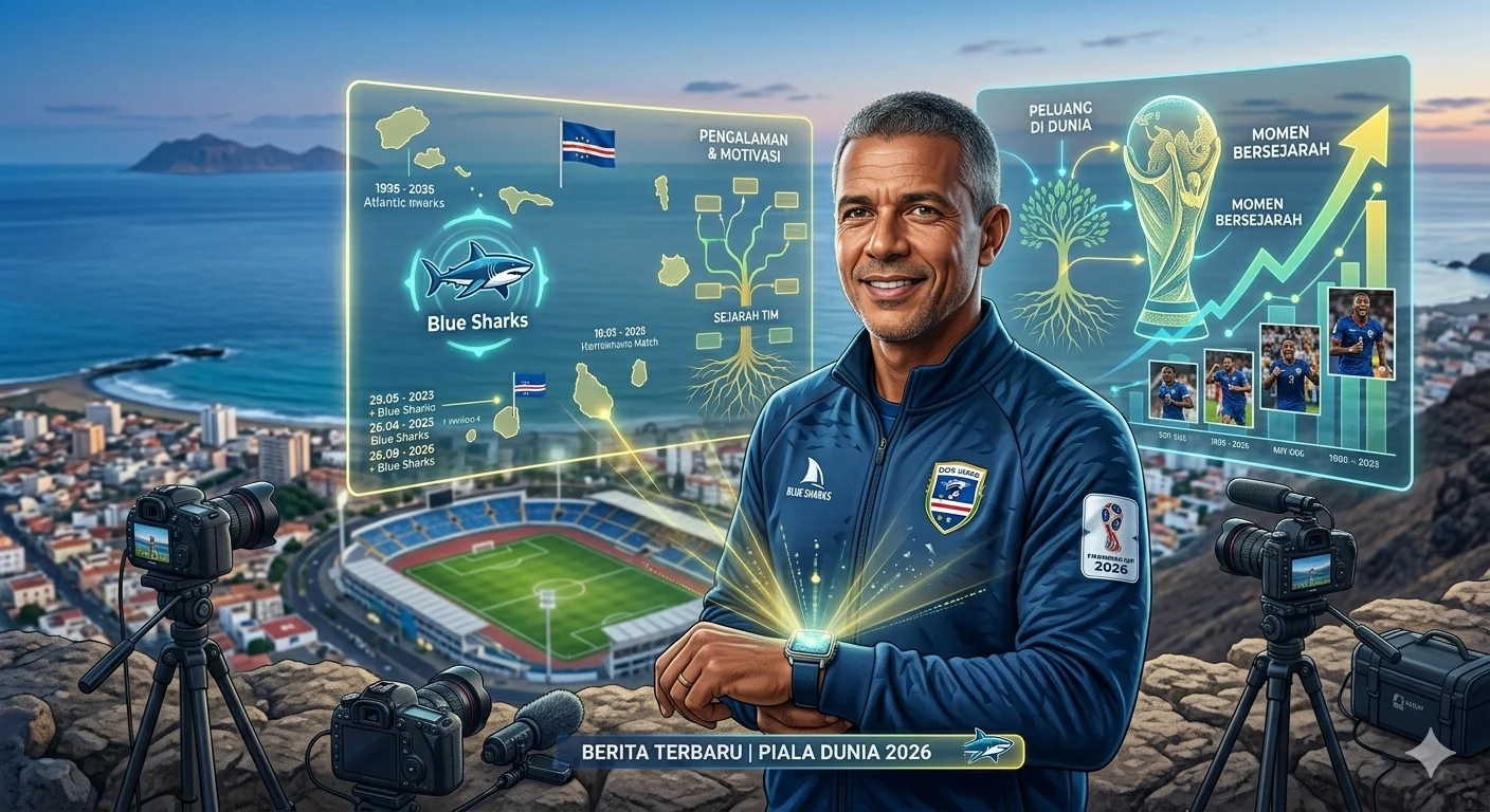 Pemain Tanjung Verde berfoto sebelum pertandingan Piala Dunia 2026.