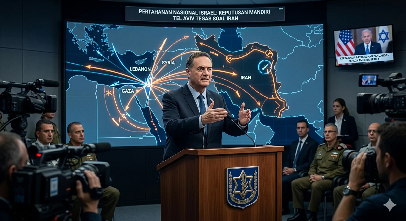 Menteri Pertahanan Israel Israel Katz menyampaikan pernyataan terkait kritik Amerika Serikat dan konflik Timur Tengah.