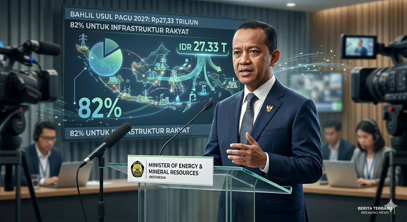 Menteri ESDM Bahlil Lahadalia menjelaskan usulan anggaran Kementerian ESDM tahun 2027 di hadapan Komisi XII DPR RI.